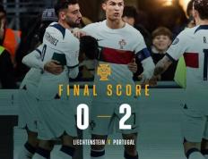 168娱乐-欧洲杯-C罗破门坎塞洛建功 葡萄牙2-0列支敦士登