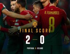 168娱乐-欧预赛-B费奥尔塔破门C罗造破门 葡萄牙2-0冰岛10连赢收官